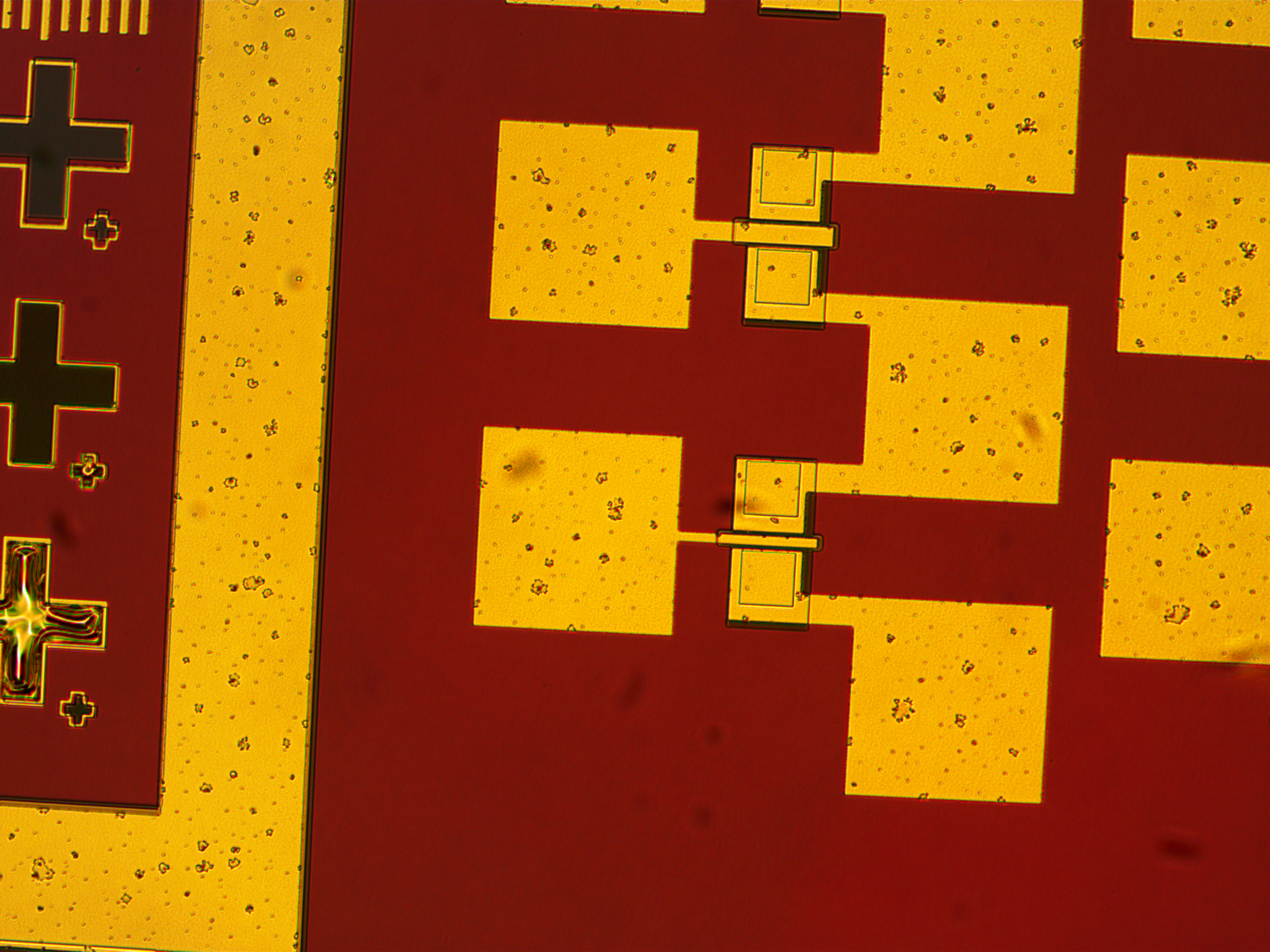 transistor wafer being analyzed