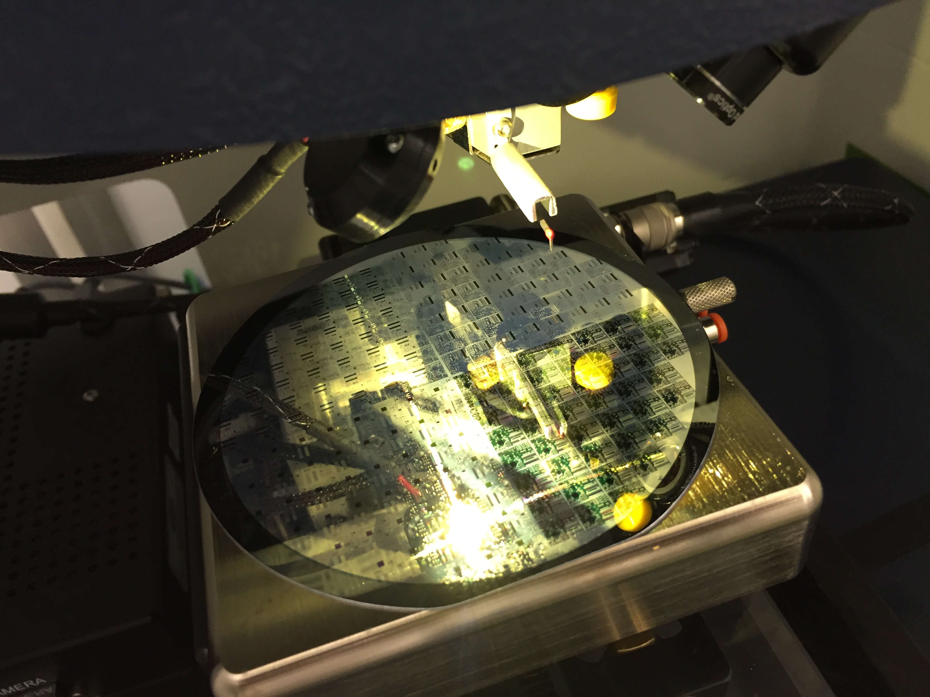 wafer being analyzed wafer being analyzed